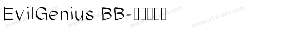 EvilGenius BB字体转换